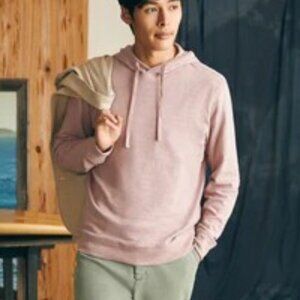 Men's Faherty Sunwashed Slub Hoodie, Spring Quartz, Medium